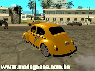 Vw Fusca Amarelim para GTA San Andreas